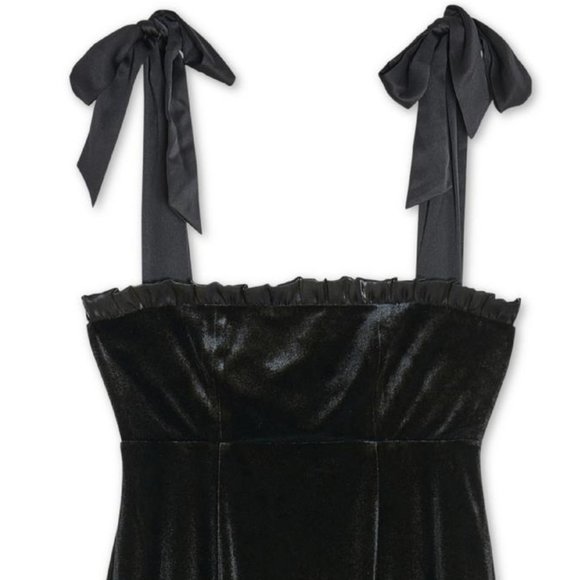 NWT DANIELLE BERNSTEIN VELVET SHORT MINI DRESS - Picture 3 of 3